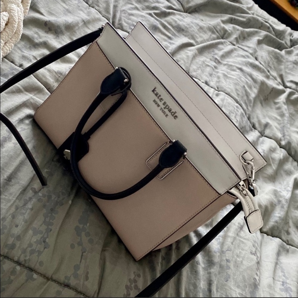 Kate Spade New York Cameron beige satchel